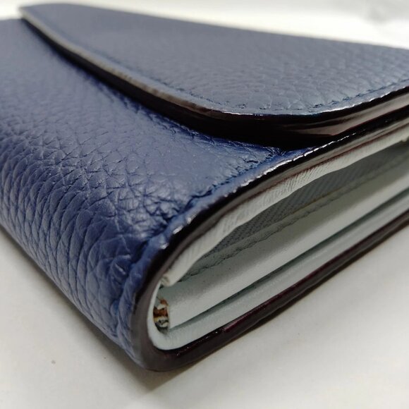 Christian Dior Navy Blue Leather Long Wallet mon435-101625 - Picture 4 of 9